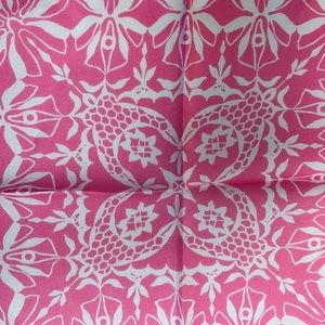 Dior Silk Square Scarf Pink & White NWOT 50x50cm